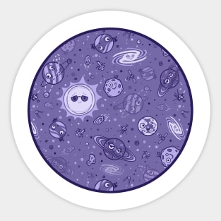 Through the Telescope (Purple) Sticker